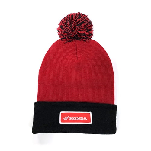 Factory Effex 23-86302 Factory Effex For Honda Beanie With Pom / Red-black Os