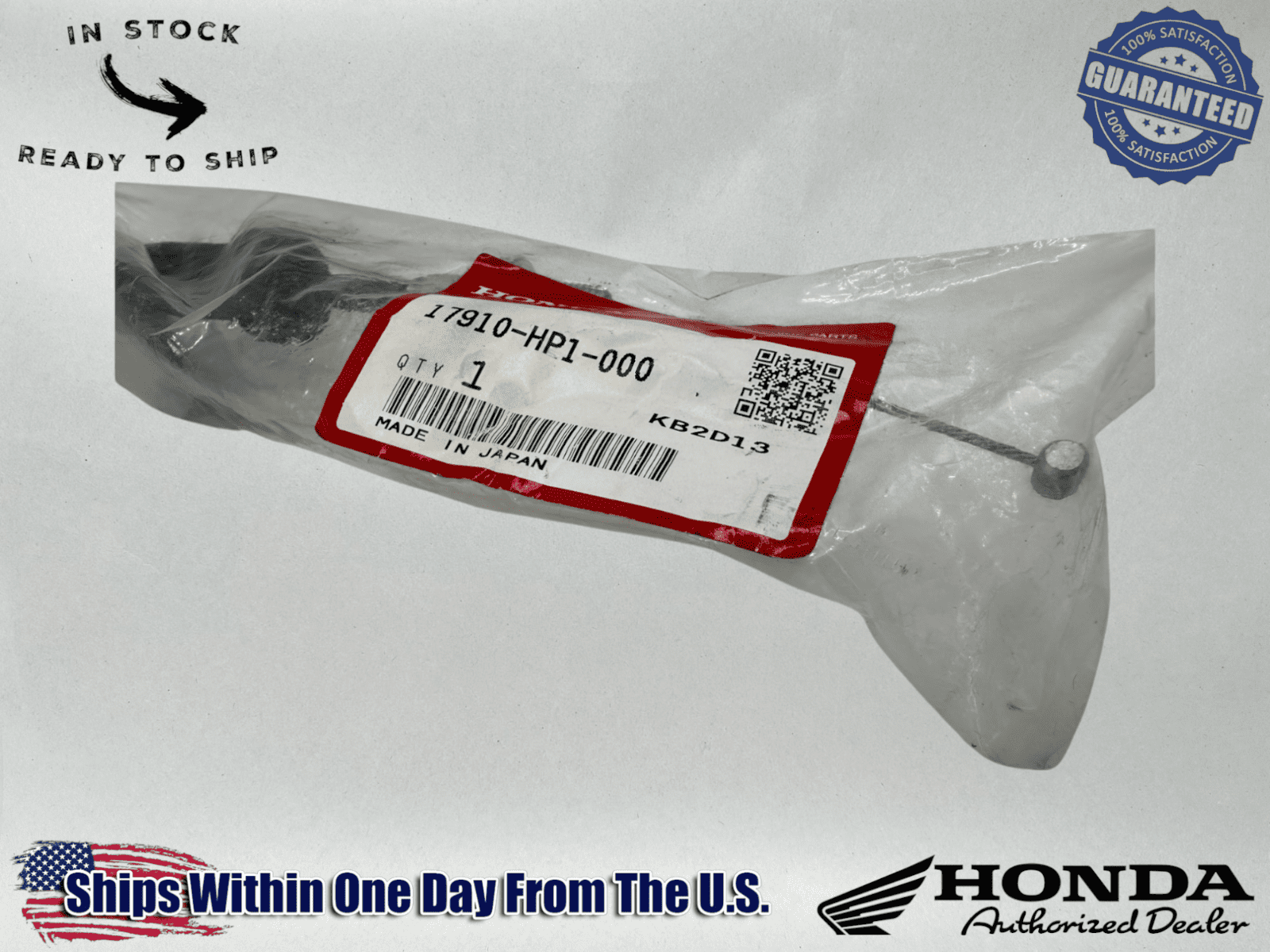 HONDA OEM Throttle Cable TRX450R TRX450 TRX 450R 450 R 04-05 17910-HP1-000