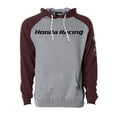 thumbnail image 1 of HONDA RACING MEN'S PULLOVER HOODIE / HEATHER GRAY-BURGANDY (XXL), 1 of 2