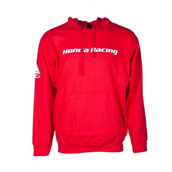 HONDA RACING MEN'S PULLOVER HOODIE / RED (L)