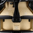 thumbnail image 1 of HONDA VEZEL 2015~2022 There are steps on the left side of row 2 Waterproof Leather Car Carpet Car Floor Mats, 1 of 8