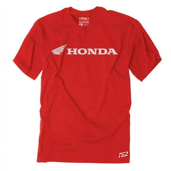 HONDA WING HORIZONTAL LOGO MEN'S T-SHIRT / RED (M)