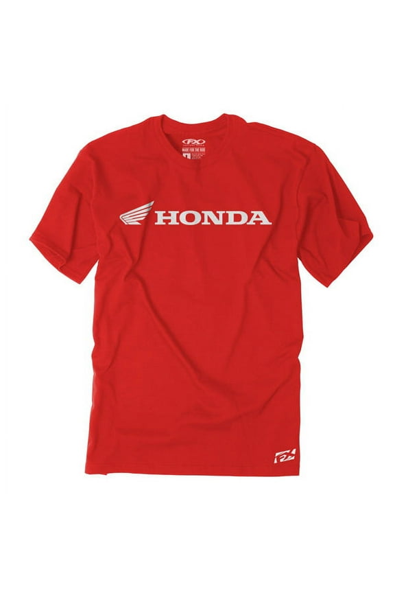 HONDA WING HORIZONTAL LOGO MEN'S T-SHIRT / RED (M)