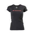 thumbnail image 1 of HONDA WING HORIZONTAL LOGO WOMEN'S V-NECK T-SHIRT / BLACK (XL), 1 of 1