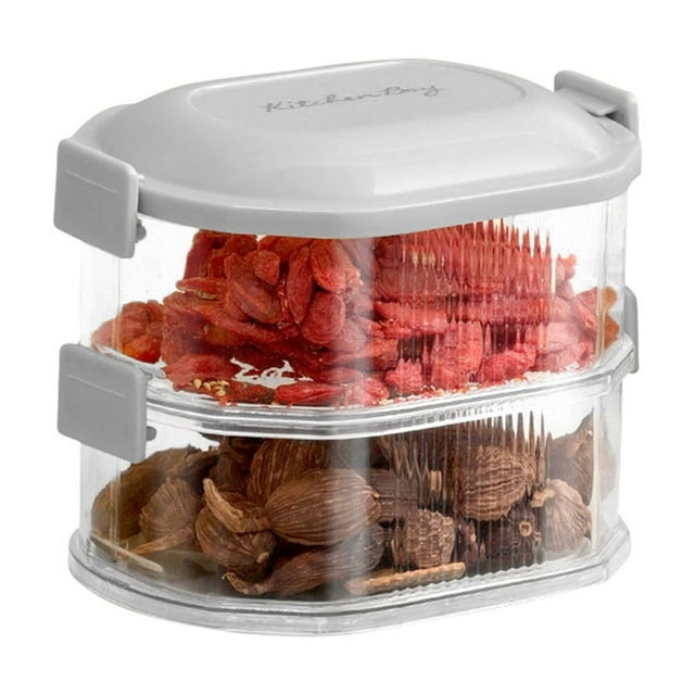 HONEDOSE Clearance Warehouse Stackable Kitchen Storage Box Seasoning