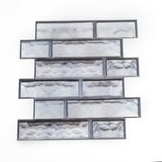 HONEDOSE Peel and Stick Backsplash 10-Sheet 12"x12" Marble Backsplash Tile Peel and Stick for Kitchen Wall Waterproof Stick on Tiles Backsplash for Kitchen Bathroom Fireplace Cabinet