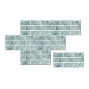 HONEDOSE Peel and Stick Backsplash 6 Sheet 6"x12" Self Adhesive Marble Kitchen Backsplash Tile Waterproof Peel and Stick Wall Tiles for Bathroom Kitchen Camper Shower Furniture