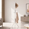 thumbnail image 1 of HONEIER Coat Rack, 68.9in Coat Rack Stand, Freestanding Coat Rack with 9 Hooks for Entryway Bedroom Living Room, White, 1 of 10