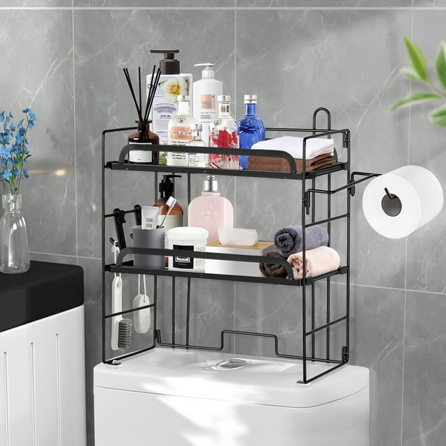 HONEIER Over The Toilet Storage Shelf 2 Tier Bathroom Storage Organizer