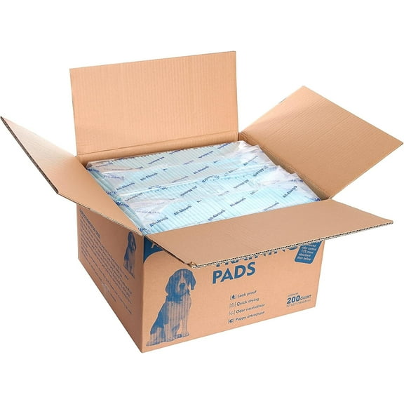 Honey Care All-Absorb Large 5-Layer Absorbent Pet Training Pads, 22" x 23", 200 Count (2 Pack)