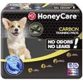 thumbnail image 1 of HONEY CARE All-Absorb Puppy Training Pads | Eliminating Urine Odor, Ultra Charcoal Dog Pee Pad (Carbon, L 22x23 inch, 100ct), 1 of 10