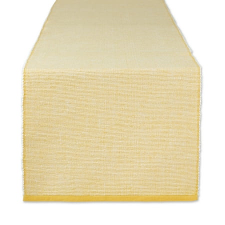 DII Eco-Friendly Chambray Fine Ribbed Table Runner 13x72 inches