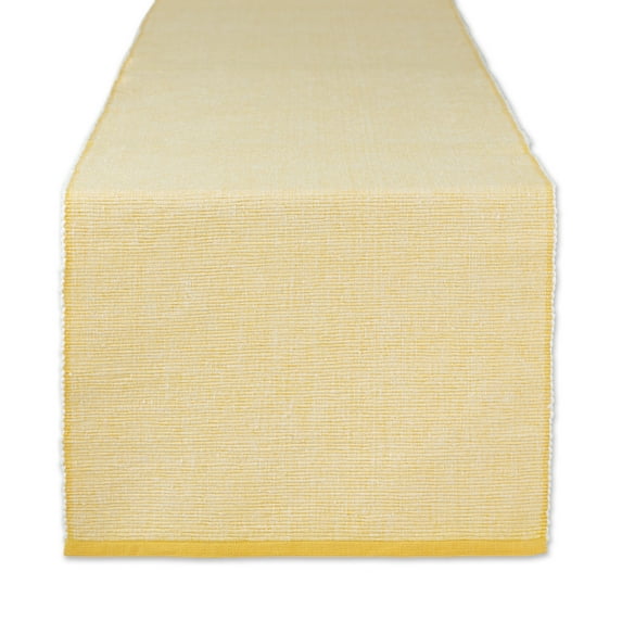 DII Eco-Friendly Chambray Fine Ribbed Table Runner 13x72 inches
