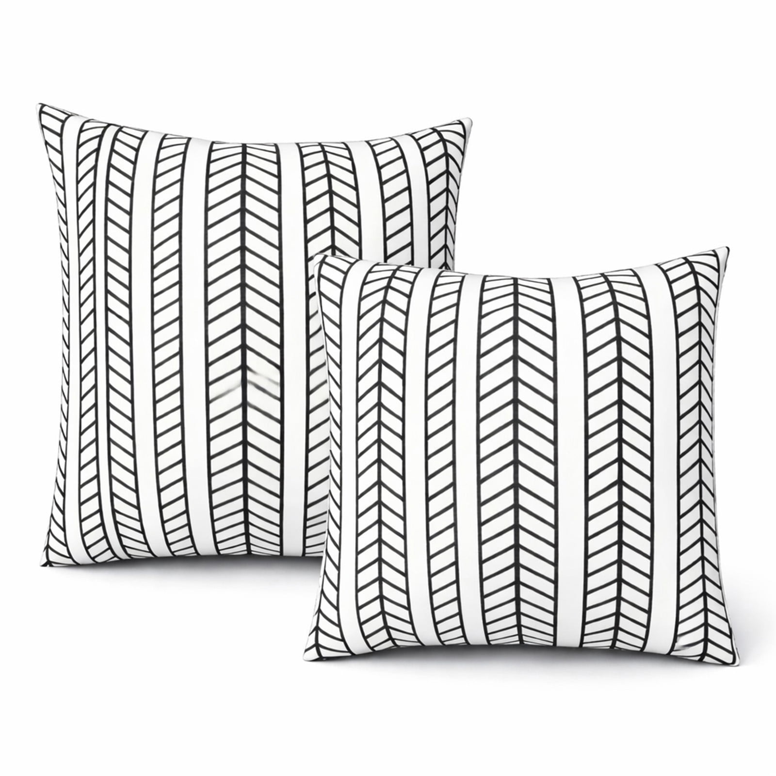 HONEY HOME 2 Pack Outdoor Pillows, Waterproof & Fade-Resistant Patio Cushions for Garden, Porch, Poolside
