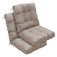 thumbnail image 1 of HONEY HOME Outdoor Chair Cushions Set of 2, 42x21x4 Inch Patio Cushion for Dining/Rocking Chairs, High Back Soft Seat Pad with Ties, Indoor Outside Use, Fade-Resistant & Waterproof, 1 of 7