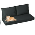 thumbnail image 1 of HONEY HOME Outdoor Loveseat Cushion Set, 48 x 24, Water Repellent, Fade Resistant, Couch love seat Filled with shredded sponge for added support, 1 of 6