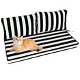 thumbnail image 1 of HONEY HOME Outdoor Loveseat Cushion Set, 48 x 24, Water Repellent, Fade Resistant, Couch love seat Filled with shredded sponge for added support, 1 of 6