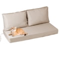 thumbnail image 1 of HONEY HOME Outdoor Loveseat Cushion Set, 48 x 24, Water Repellent, Fade Resistant, Couch love seat Filled with shredded sponge for added support, 1 of 6