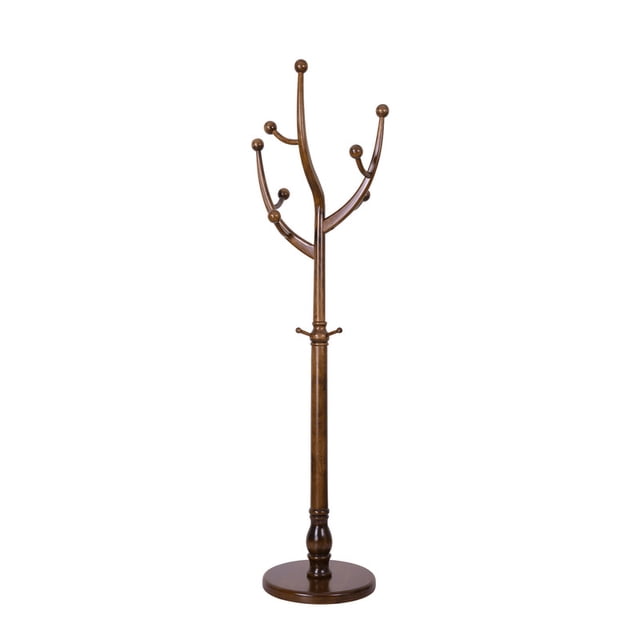 Jonry Tree HONEY HOME Wooden Coat Rack Stand, Heavy Duty Solid Coat Tree Stand ...