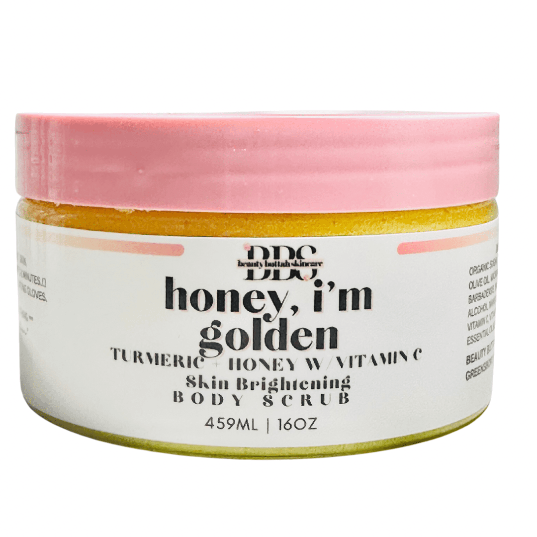 HONEY I'M GOLDEN! ORGANIC TURMERIC AND HONEY BODY SCRUB
