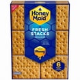 thumbnail image 1 of HONEY MAID Fresh Stacks Graham Crackers, Travel Snacks, 12.2 oz (6 Multi Snack Packs)(pack of 2), 1 of 5