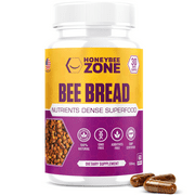 HONEYBEEZONE Bee Bread – Nutrient-Rich Superfood for Energy Boost, Immune Support Supplement, Non-GMO, Gluten-Free