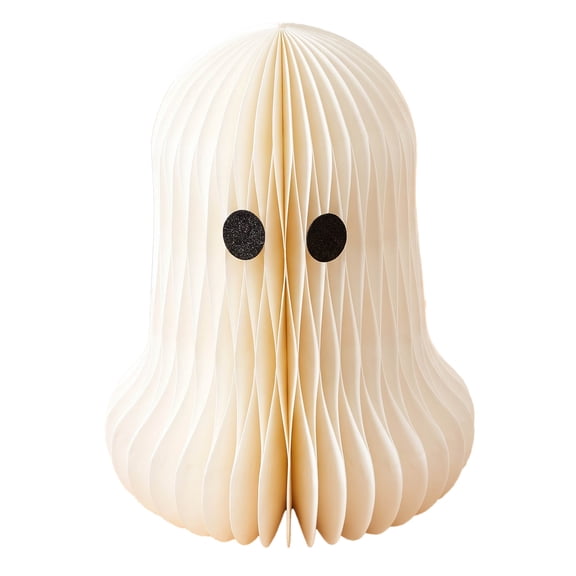 Paper Honeycomb Ghost Decoration, White, 12", Halloween by Way To Celebrate