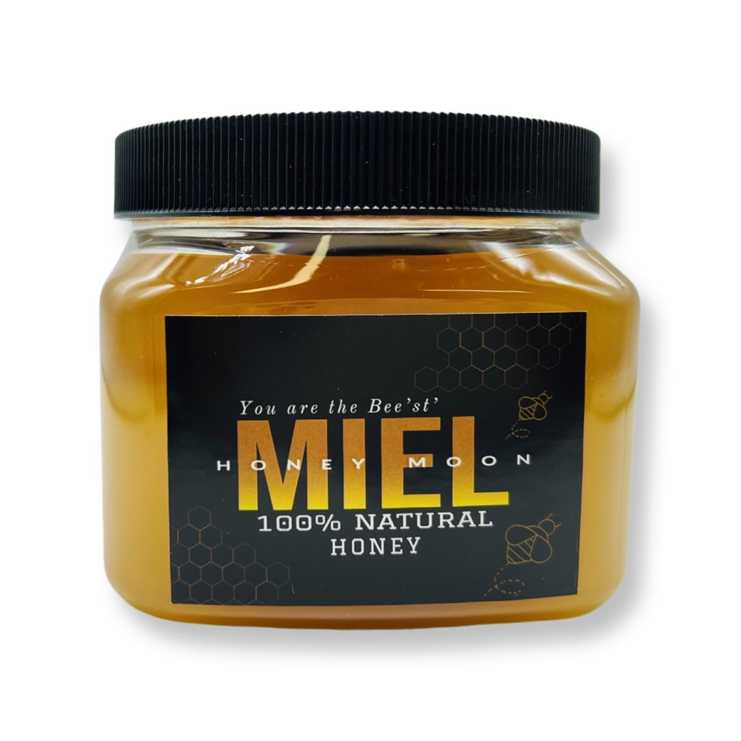 HONEYMOON MIEL PREMIUM HONEY 100% NATURAL 1 POUND THE REAL HONEY
