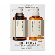 HONEYQUE Deep Repair Shampoo & Conditioner Set with Manuka Honey & Triple Protein, Frizz Control, 15.22 fl oz Each, 2 Count