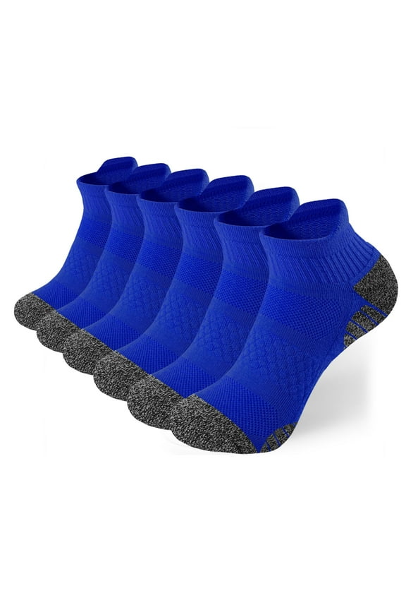 Ankle Socks for Women - Athletic Running Socks Breathable Mesh with Heel Pull Tab for Easy on