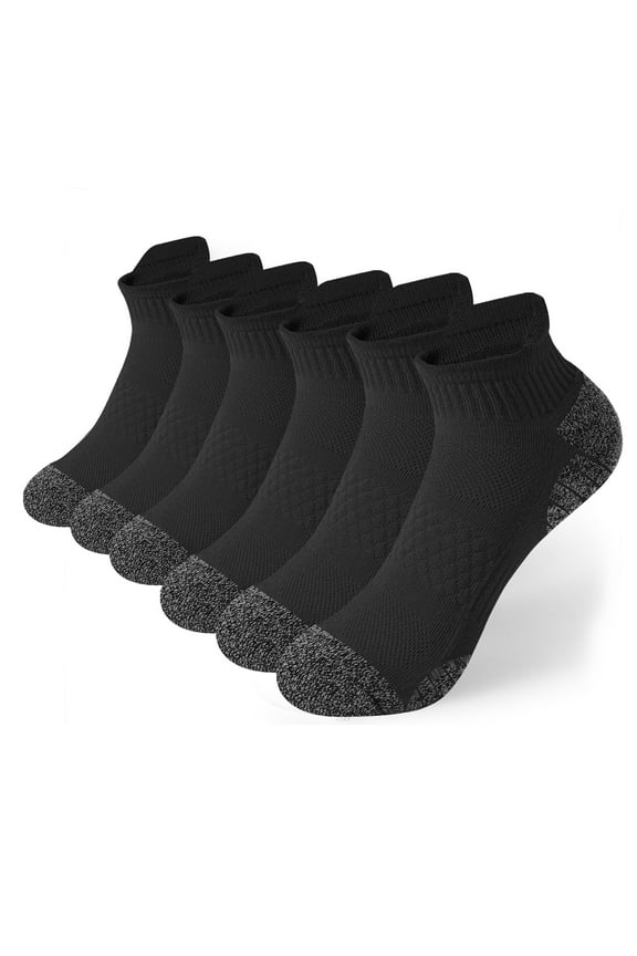 Ankle Socks for Women - Athletic Running Socks Breathable Mesh with Heel Pull Tab for Easy on