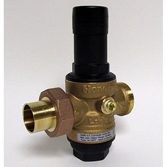 (Price/Each)Honeywell DS06-102-SUS-LF 1" Ds06 "Dialset" Low Lead Pressure Regulating Valve (Prv) - Single Union Sweat