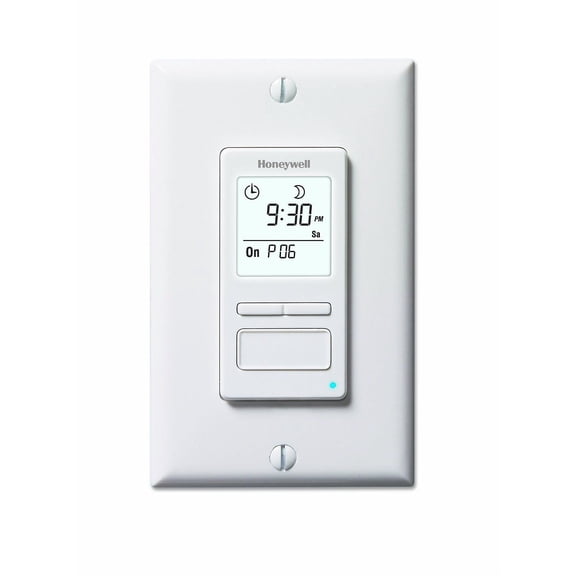 HONEYWELL Programmable Solar Light Switch, 7 Day, White
