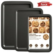 HONGBAKE Non-stick Baking Sheet Pan, Dishwasher Safe (3 Pack)