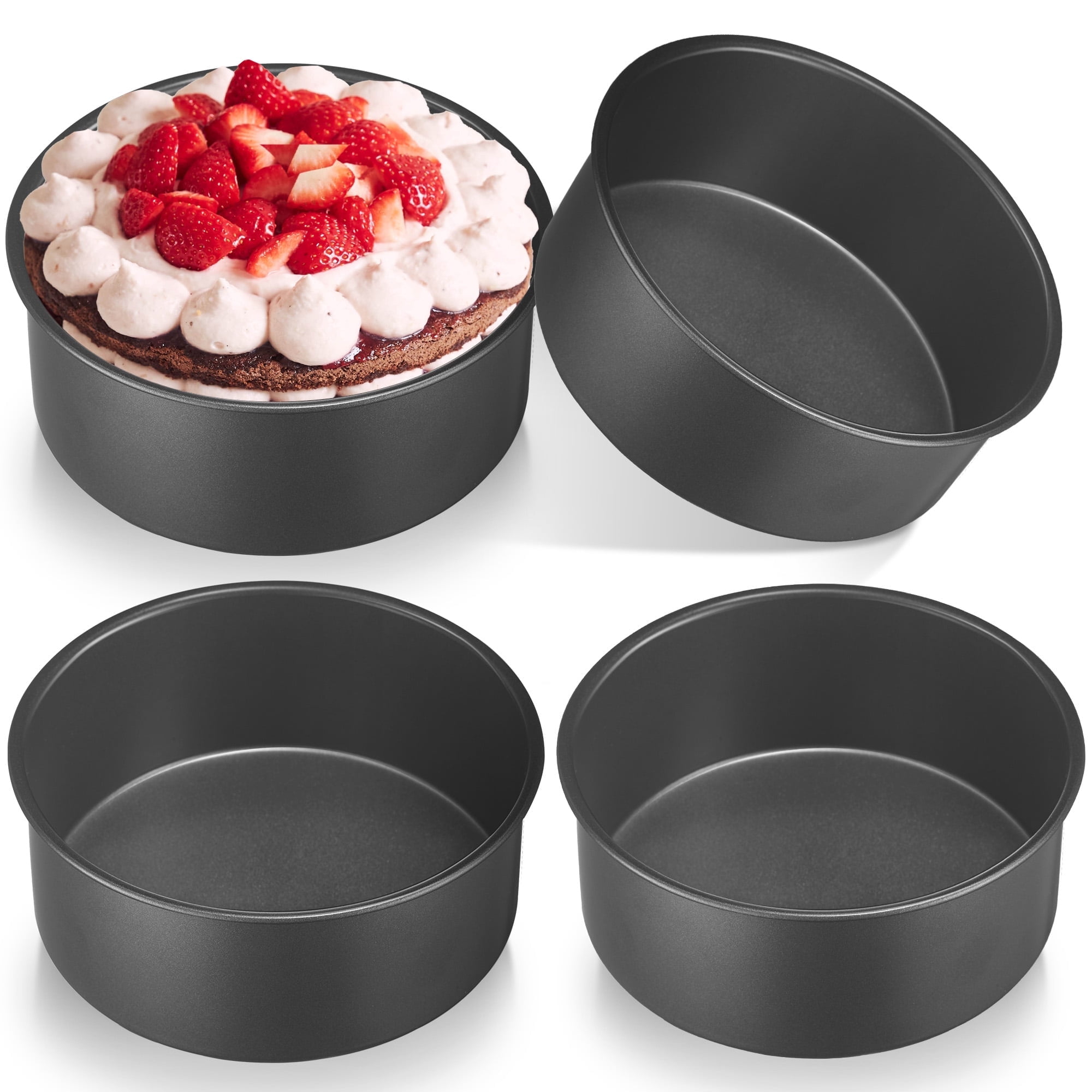 Layer Cake Mold Round Baking Pan Set HONGBAKE Inch Round Cake Pan