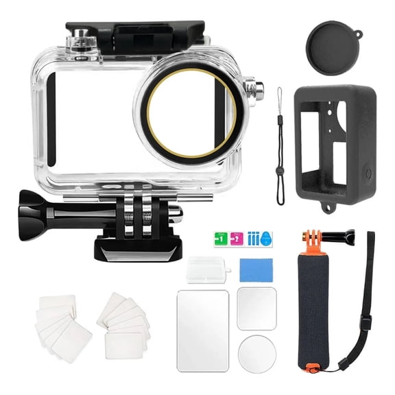 HONGDAK Action Camera Accessory Kit for Most GoPro Hero Cameras, 22 Pieces Including a Selfie Stick and Chest Mount