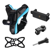 HONGDAK Helmet Mount for Gopro, Motorcycle Chin Strap Attachment with Extension J Hook Dirt Bike Holder Mounting Accessories for Gopro Max Hero 13 12 11 10 9 8 Insta360 x5 x4
