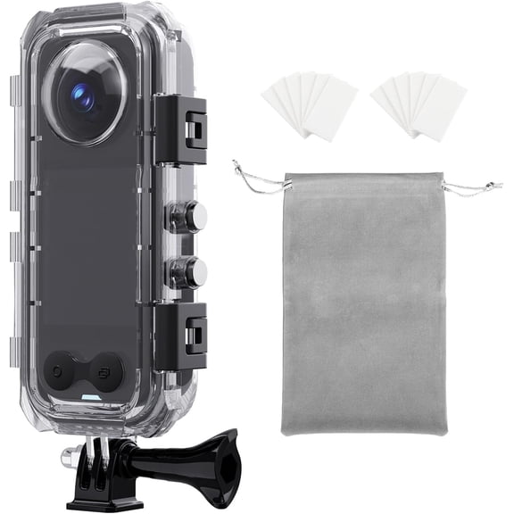 HONGDAK 360 camera accessories for Insta360 X5, 45m/147ft Waterproof Case Protective Underwater Diving Housing Shell for Insta360 X5