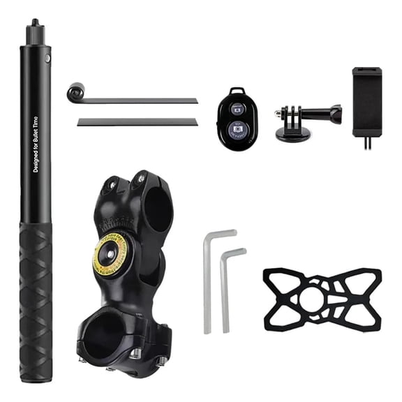HONGDAK Motorcycle Bicycle Selfie Stick, Third Person Perspective Handlebar Mount Camera Bracket for Ride Tracking Shooting for Gopro Hero 12/11/10/9/8, Insta360 x5/x4/x3 One x/One Action Camera