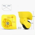 HONGDI 1 Pair Luggage Wheel Suitcase Replacement Wheel Trolley Suitcase
