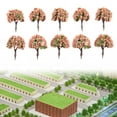 thumbnail image 1 of HONGDI 10Pcs 4CM Model Trees Architecture Train Railway Wargame Diorama Scenery, 1 of 7