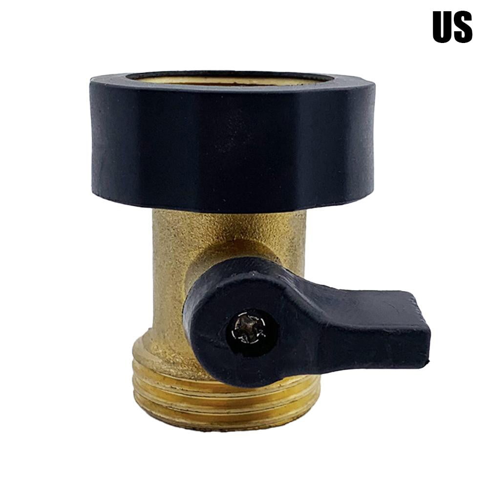 HONGDI 3/4Inch Brass Water Shut Off Valve Garden Hose Connector for