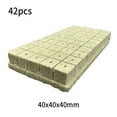 thumbnail image 1 of HONGDI 42/72/100 Pcs Grow Starter Cubes Plug Hydroponic Grow Media Cloning Plant Pot, 1 of 8