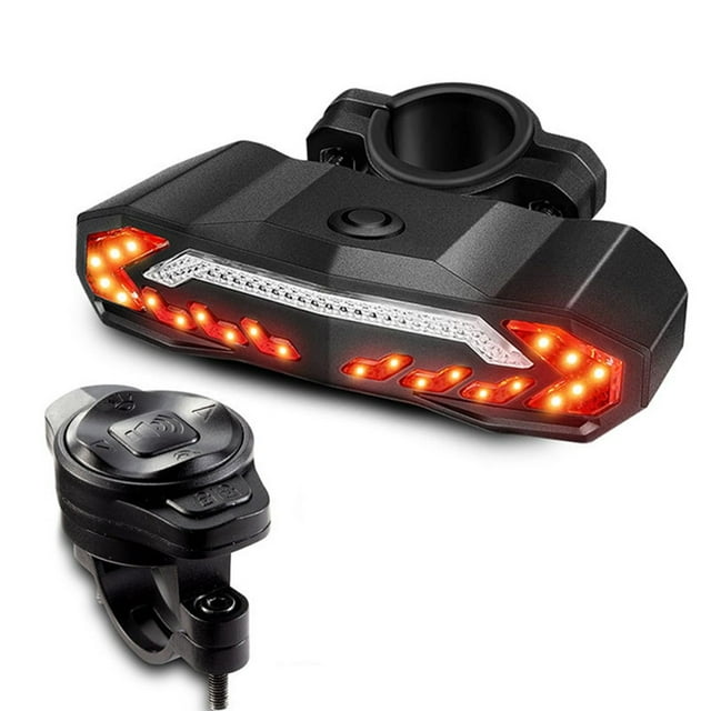 HONGDI Bicycle Tail Lights Brake Lights Alarms Turn Signals Horns Usb