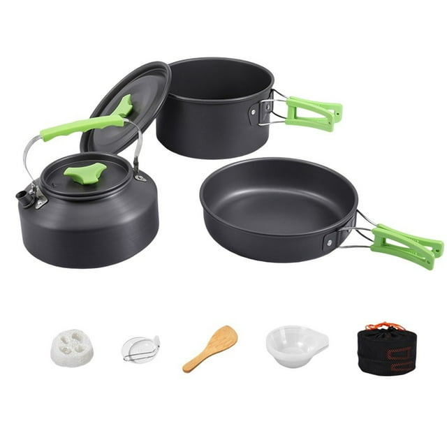 HONGDI Camping Cooking Set 23 Persons Cookware Set Pots and Frying