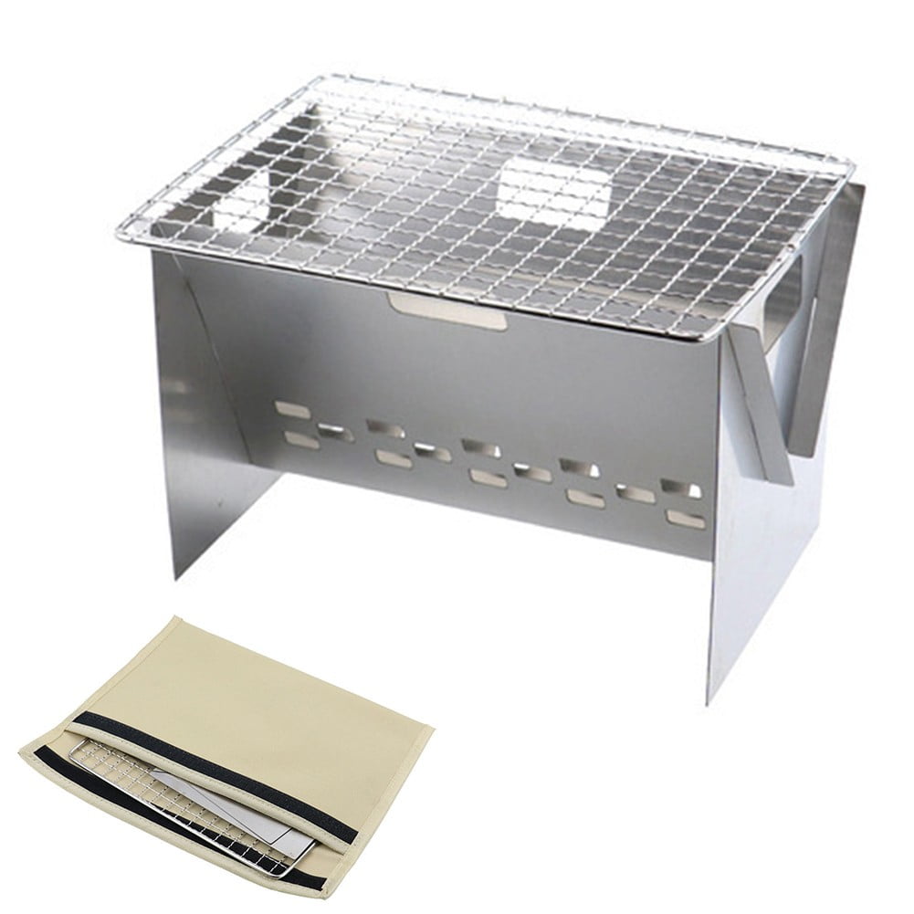 HONGDI Foldable Outdoor Camping Wood Burning Stove Backpacking Cooking