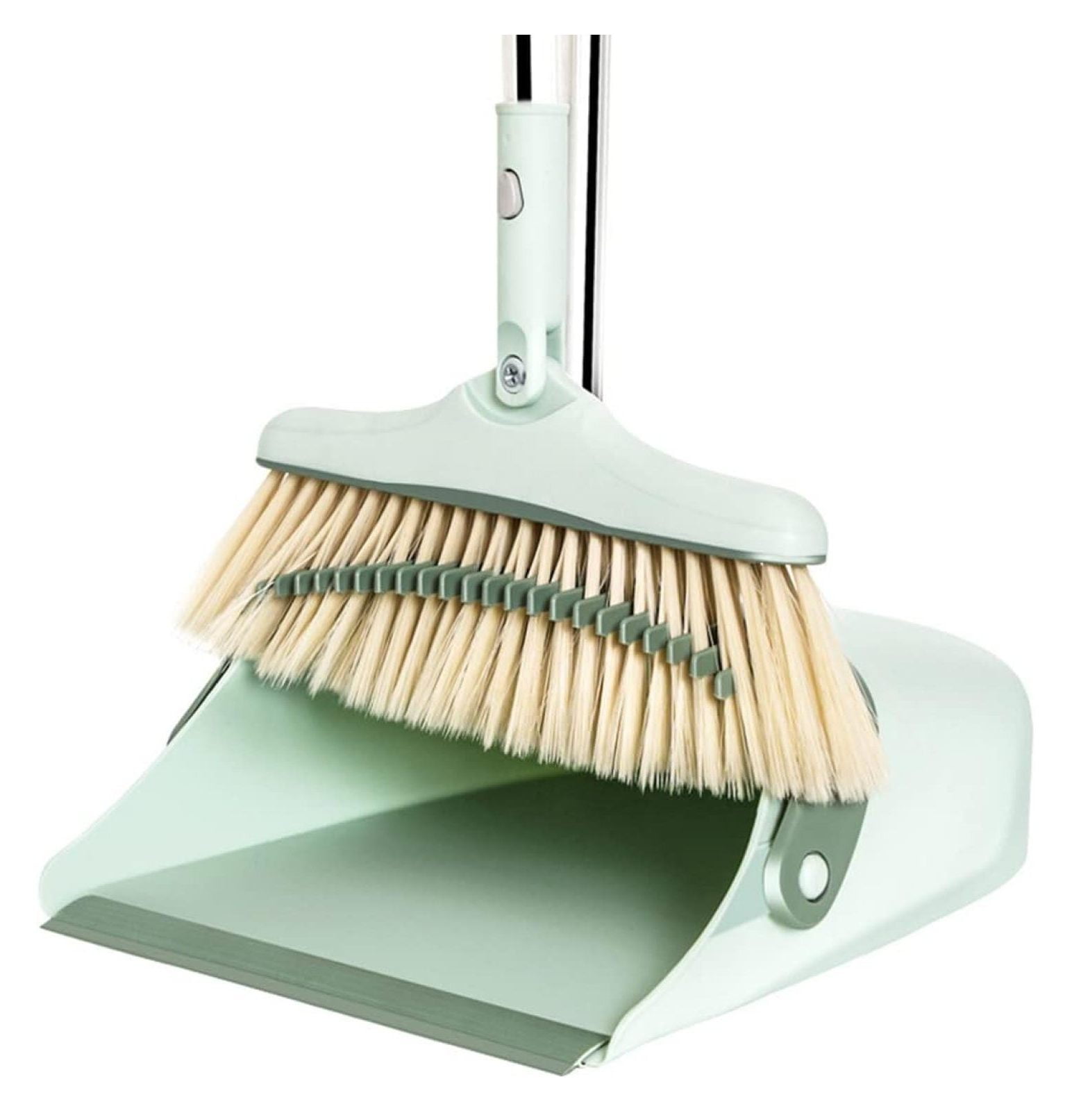 Hongdingf Broom And Dustpan Set For Home, Long Handle Dust Pan And 