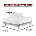 HONGDINGF Top Split Queen Sheets Sets for Adjustable beds, Half Split