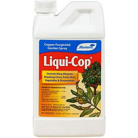 HONGDONG Liqui-Cop All Natural Fungicide For Disease Prevention - Pint LG3100, Brown/A