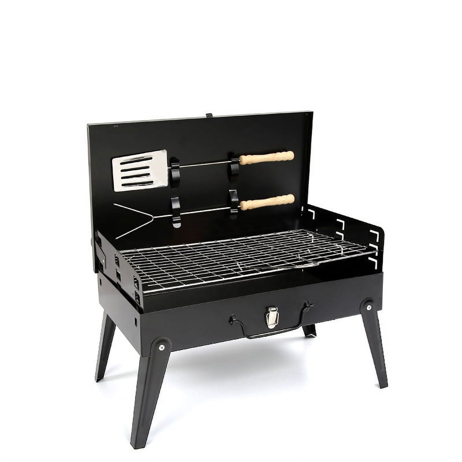 HONGGE 2 Burner Portable Propane Gas Grill, Black
